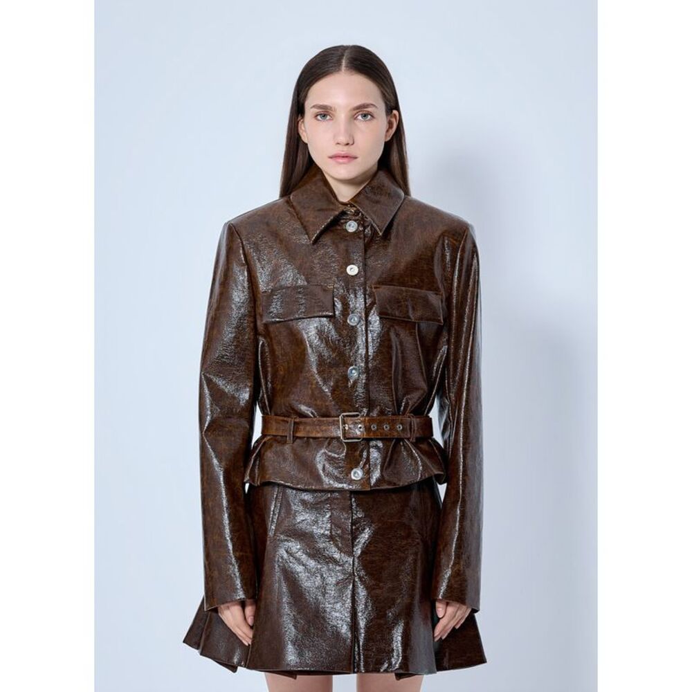 Sportmax Women Structured Coated Jacket